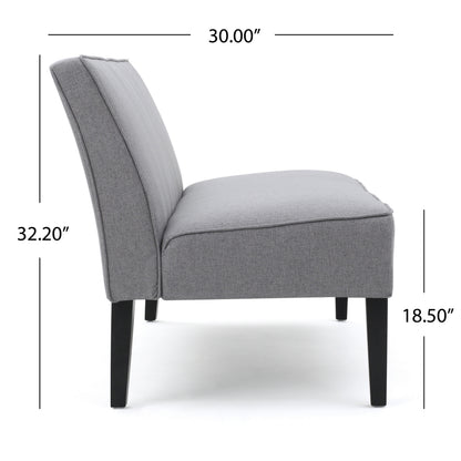 Gray Upholstered Loveseat | Viva Gris Deux