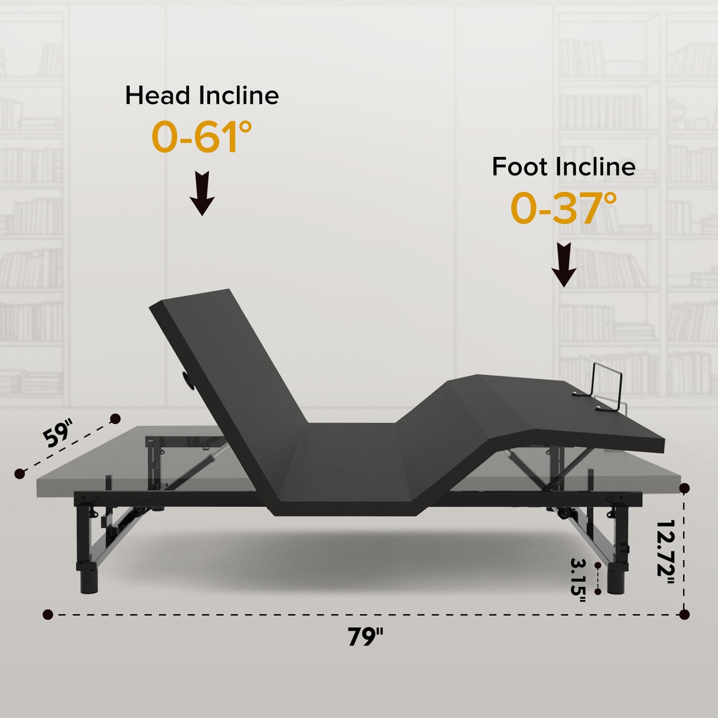 Viva Elite Adjustable Bed Base Frame — Queen | Zero Gravity, Wireless Remote, USB & Under-Bed Lighting