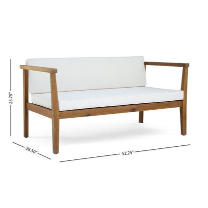 Beige 4-Seater Acacia Outdoor Chat Set | Viva Verona