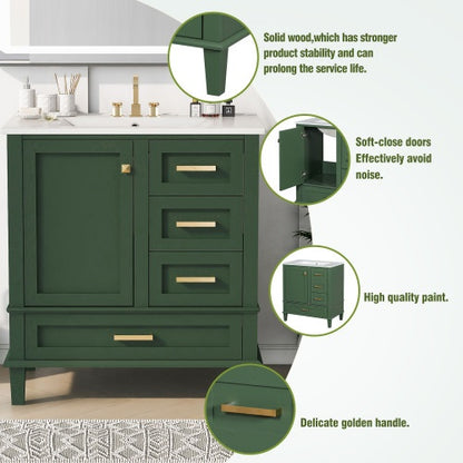 Viva Serene 30" Bathroom Vanity – Effortless Elegance Meets Smart Storage