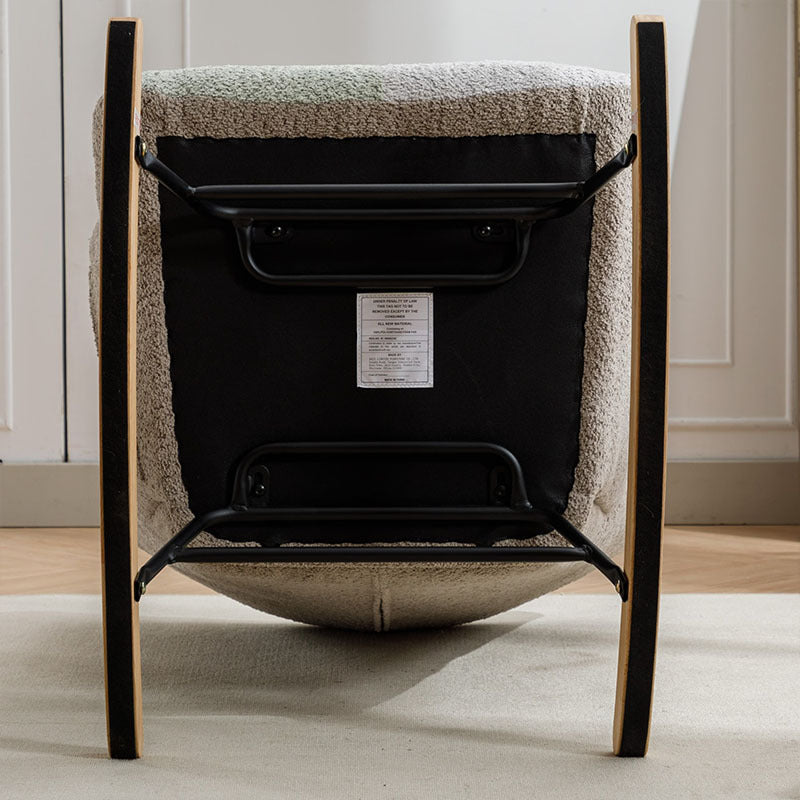 Viva Aurora Mid-Century Patchwork Accent Chair