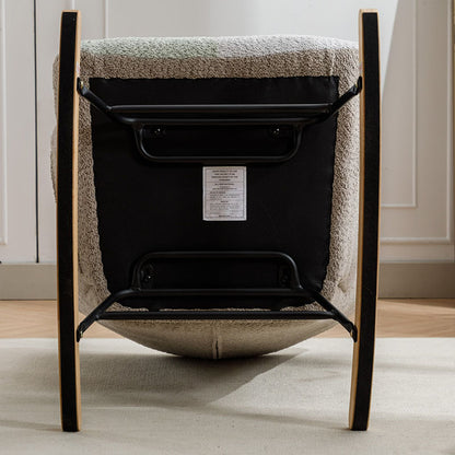 Viva Aurora Mid-Century Patchwork Accent Chair
