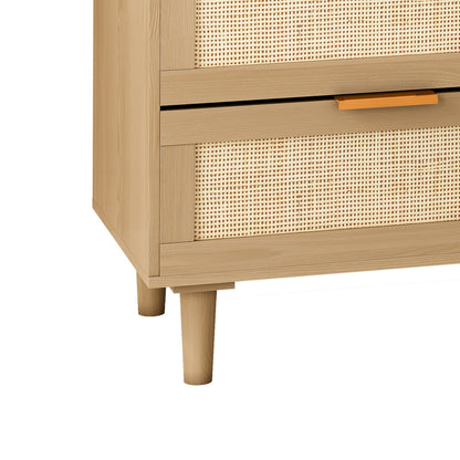 Viva Essentials Collection: 6-Drawer Rattan Dresser