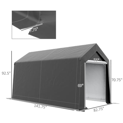 Outsunny 7' x 12' Heavy-Duty Waterproof Garden Storage Tent – The Ultimate Outdoor Shed Solution