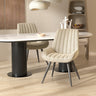 Viva Orion Waterfall-Cushion Swivel Bar Stool