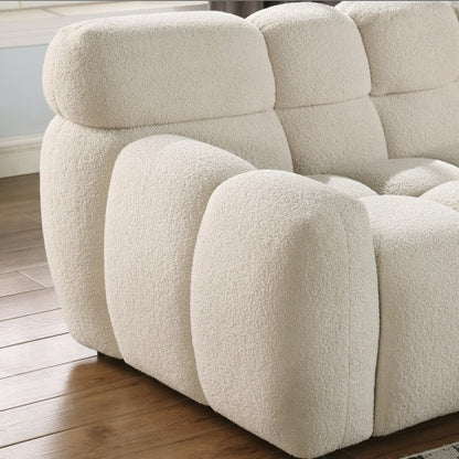 Viva Smart Living Collection: Bouclé Marshmallow 3‑Seater Sofa