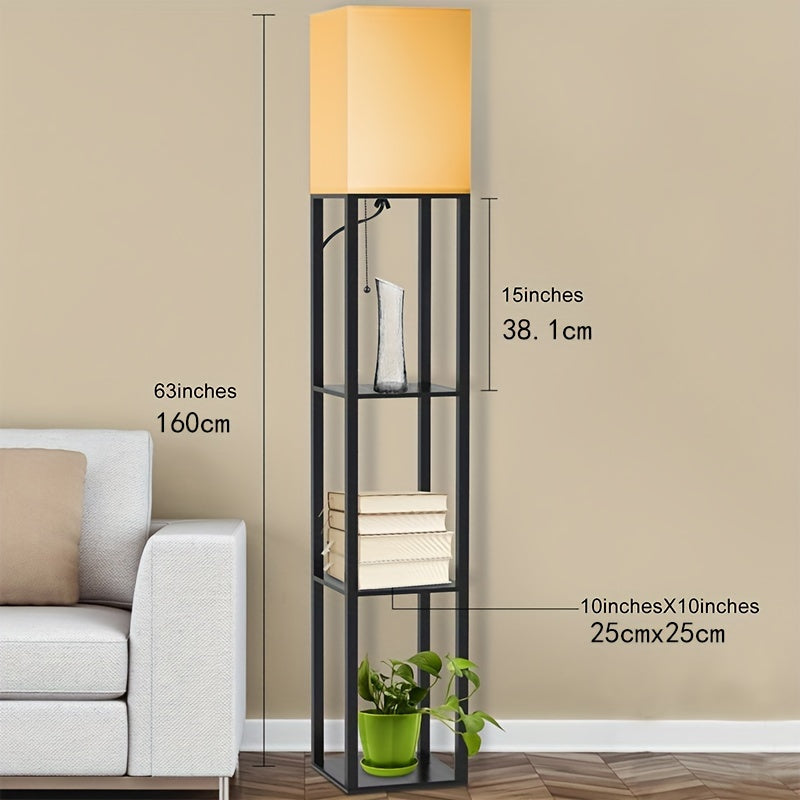 floor lamp with shelf for cozy reading corner