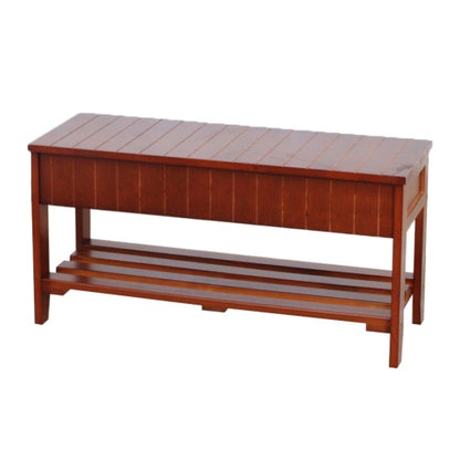 Viva Elite Heritage Cherry Wood Storage Bench – The Future of Entryway Seating