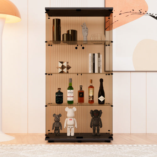 Viva Atelier Collection: Viva Atelier Aurora Tawny Glass Display Cabinet