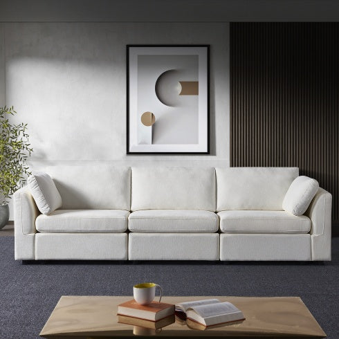Viva Astrid Modular Sofa in Grey Chenille