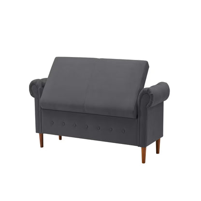 Viva Elite Haven Dark Gray Storage Sofa Stool - The Future of Sophisticated Storage