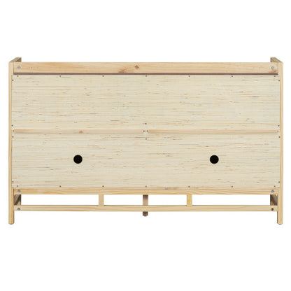 TREXM Natural 60-Inch Rattan-Door Sideboard | Viva
