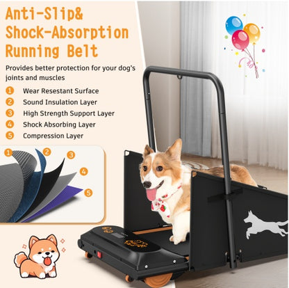 Black & Orange Motorized Dog Treadmill | Viva CanineFit