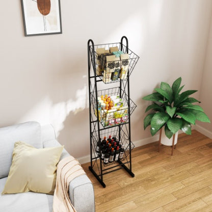 Viva Forma 3-Tier Kitchen Basket Rack – Organized Living with Elevated Charm