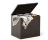 Deck Box With 31 Gallon Capacity, Weatherproof Resin Lockable Outdoor Storage For Secure Package Deliveries And Indoor Storage In Garden Or Patio