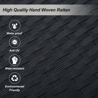 Luxury 2-Person Hanging Swing Chair – Elegant Rattan Wicker Porch Swing for Your Outdoor Oasis