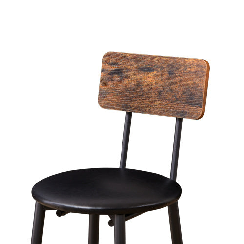 Viva Horizon Rustic Brown Bar Table Set