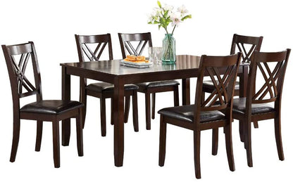 Viva Smart Living Collection: 7‑Piece Espresso Dining Set