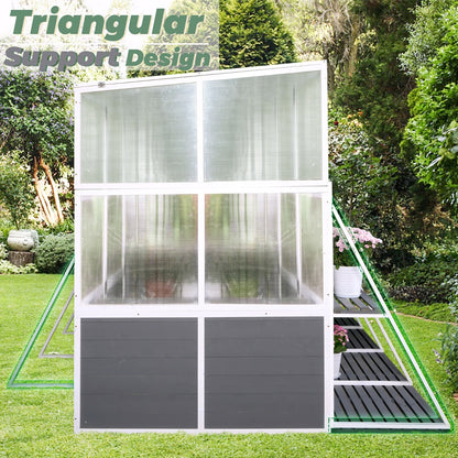 Aria Lean-To Walk-In Greenhouse