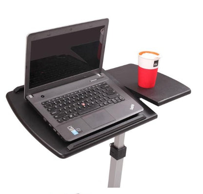 Black Gas-Lift Height-Adjustable Desk, 29.1–40.9 in | Viva Meridian