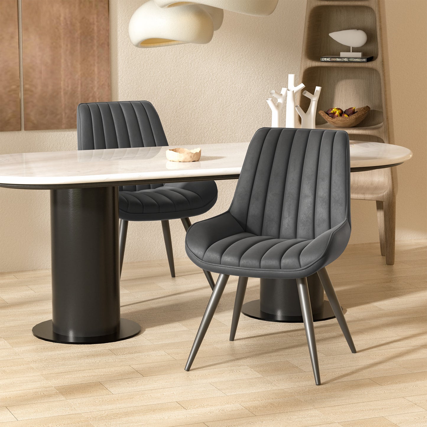 Viva Orion Waterfall-Cushion Swivel Bar Stool