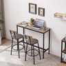 Viva Smart Living Collection: Bar Table Set with 2 PU Bar Stools