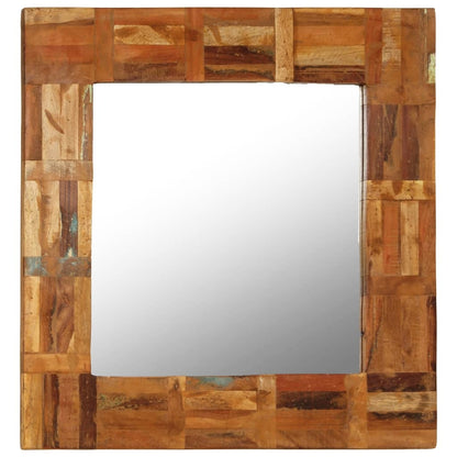 VidaXL Wall Mirror - Solid Reclaimed Wood (60x60 cm)