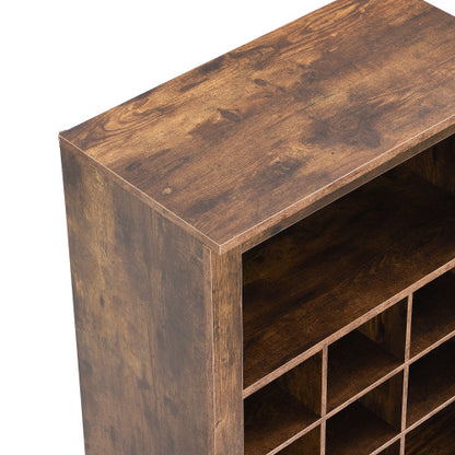 Rustic Brown Tall Shoe Cabinet Console | Viva