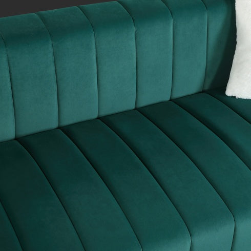 Viva Smart Modern Channel Chesterfield 3‑Seater Sofa