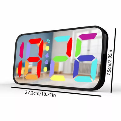 LED Mirror Large Display Table Clock – Modern Elegance for Your Space