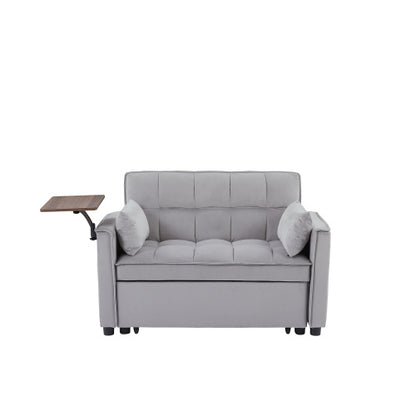 Viva Elite Velvet Loveseat Sleeper Sofa Bed with Side Table - The Future of Intimate Luxury