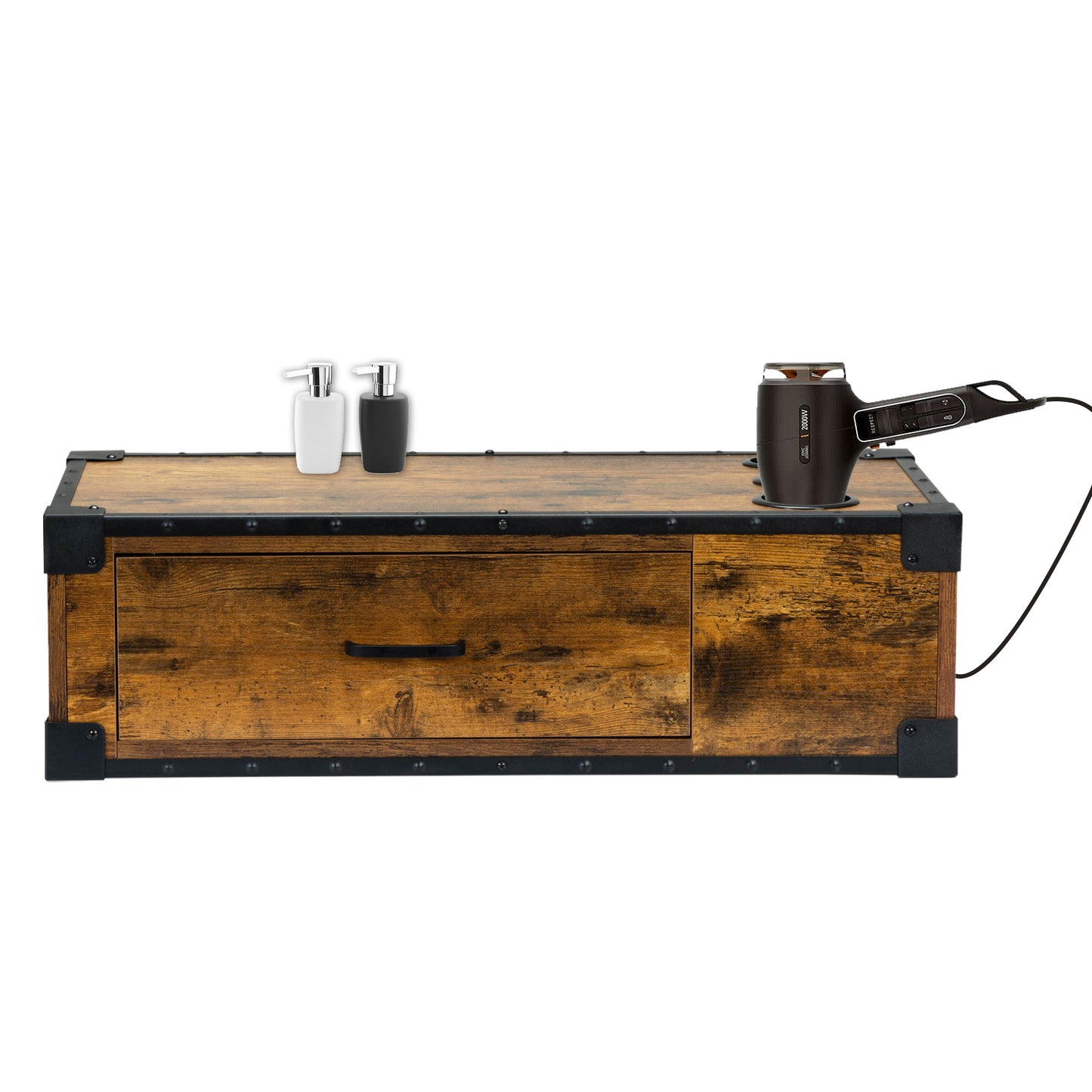 Viva Mariner Collection: Viva Mariner Wall-Mounted Fiberboard Barber Table