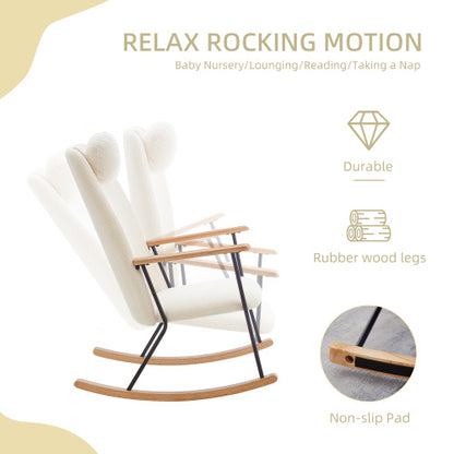 White Modern Rocking Chair | Viva