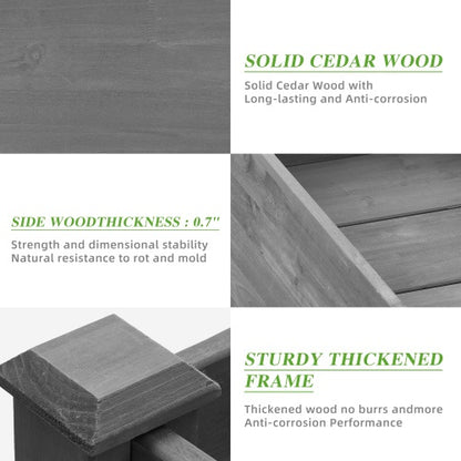 Elevated Wooden Garden Bed with Legs – Premium Outdoor Planter Box