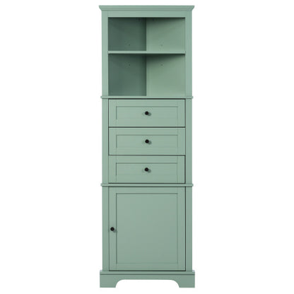 Green Triangular Tall Storage Cabinet | Viva Émeraude