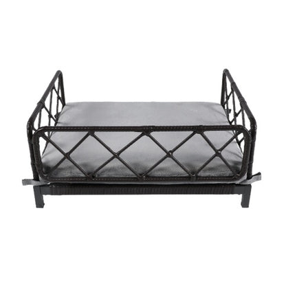 Black Rattan-Style Pet Sofa | Viva Atelier Fido