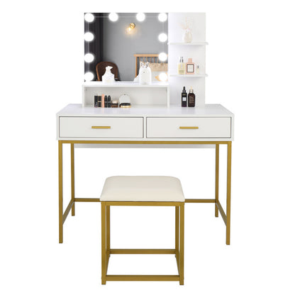 Viva Elite 2-Drawer Dressing Table Set Collection - The Future of Modern Minimalism