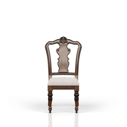 Mahogany-Finish Traditional Side Chair | Viva Savoy