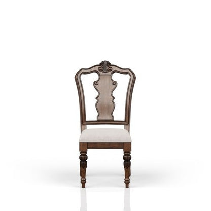 Mahogany-Finish Traditional Side Chair | Viva Savoy