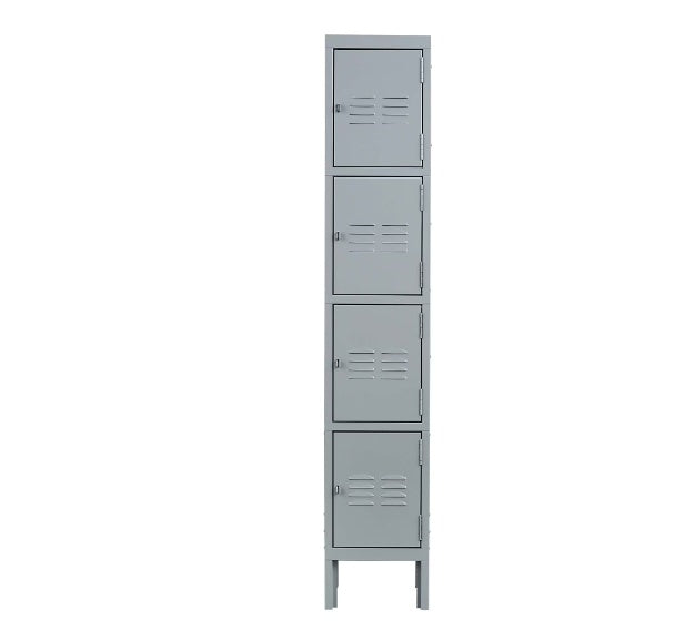 Viva Atelier Argent Industrial Metal Lockers with Locks