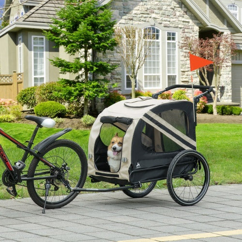 Viva Luxe Alba White Pet Trailer & Stroller