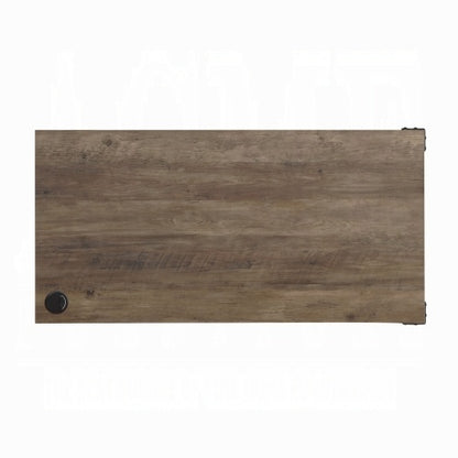 Rustic-Finish Writing Desk with Barn-Door Storage | Viva Elite