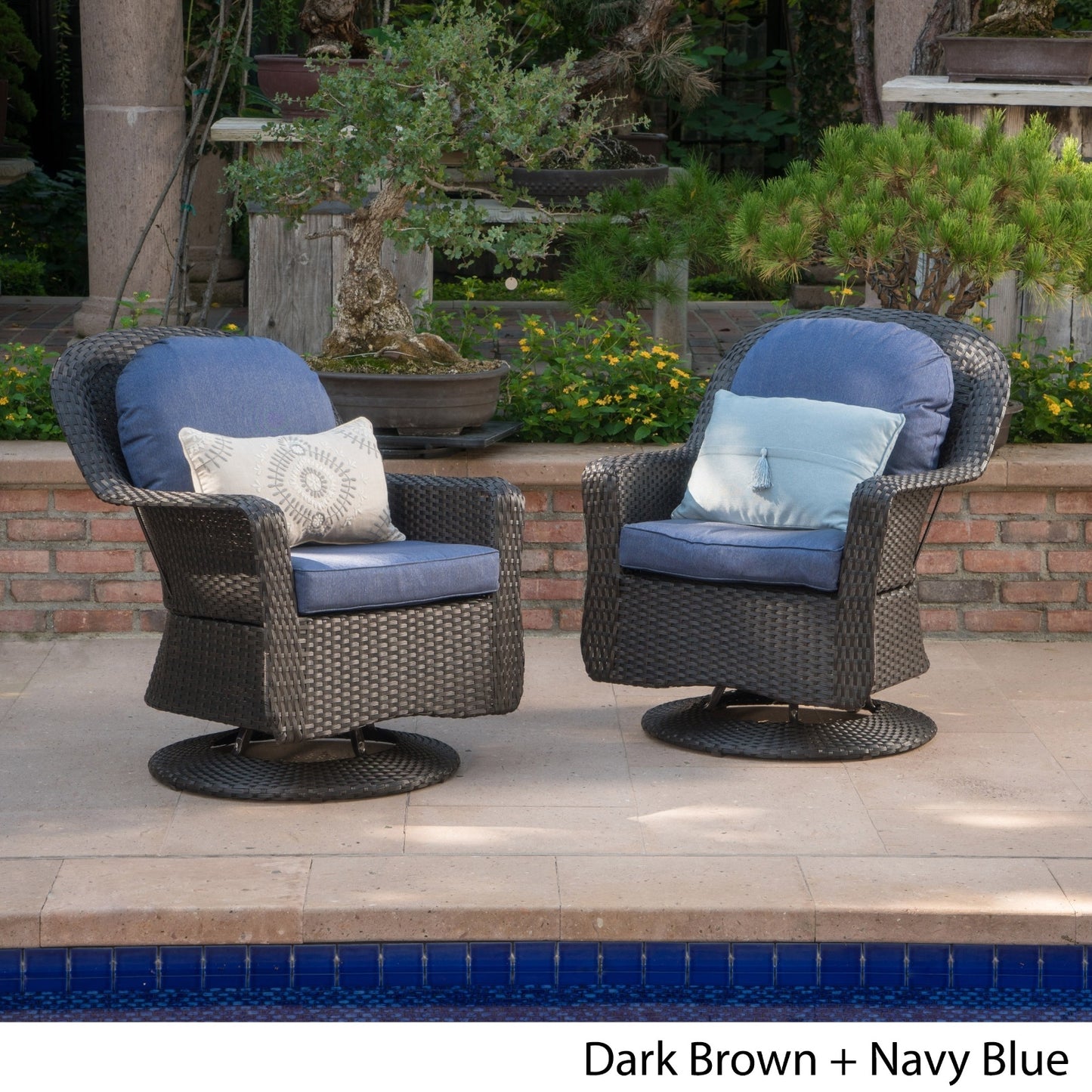 Viva Atelier Liam Swivel Club Chair (Set of 3)