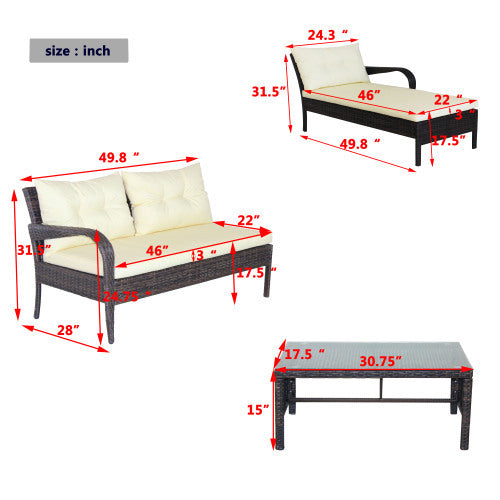 Viva Alfresco Living Collection: Capri 3-Piece Conversation Set