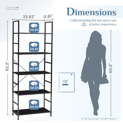 Viva Elite 5-Tier Bookshelf – The Future of Vertical Elegance