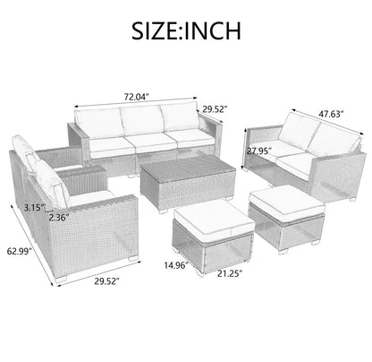 Viva Capri 10-Piece Patio Furniture Set – Alfresco Living, Elevated