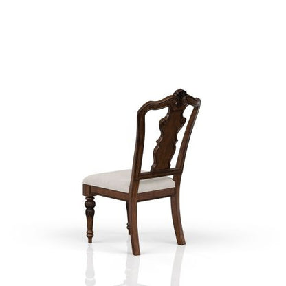 Mahogany-Finish Traditional Side Chair | Viva Savoy