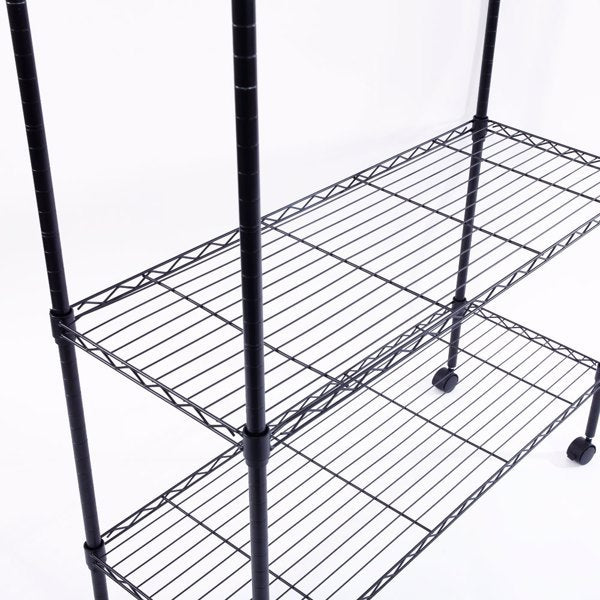 Viva Obsidian Collection: Viva Obsidian Five-Layer Metal Shelf