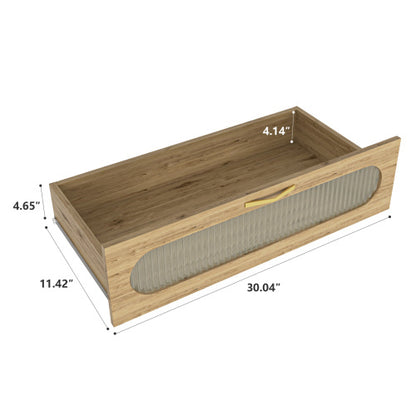 Viva Elite Wooden 4-Drawer Bedroom Vanity Console - The Future of Natural Luxury