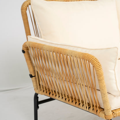 outdoor lounge chair in a modern home setting